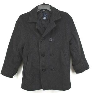 GAP Black Pea Coat Size L